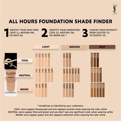 ysl light foundation|ysl foundation colour chart.